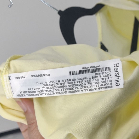 Bershka Pale Yellow Mini Dress with Cutout Size S - Picture 6 of 8